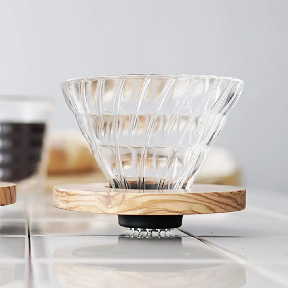 Hario V60 Glass Dripper -Wood- 02 Hario